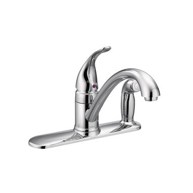 Click here to see Moen 7083 Moen 7083 Chrome Torrance One-Handle Kitchen Faucet with Side Spray