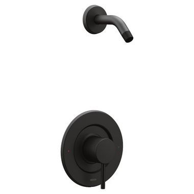 Click here to see Moen T2192NHBL Moen Align Posi-Temp Single-Handle Shower Faucet, Lever Handle, M-PACT, Less Showerhead, Matte Black - T2192NHBL