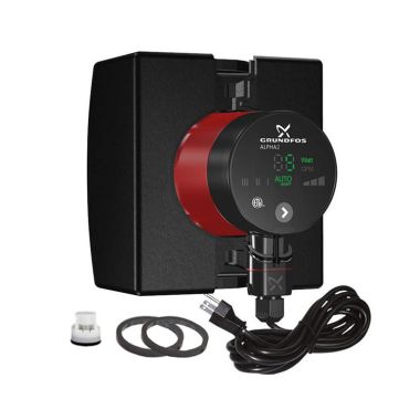 Click here to see Grundfos 99163906 Grundfos ALPHA2 15-55F/LC Variable Speed Recirculation Pump w/ Cast Iron Flange & Line Cord - 99163906