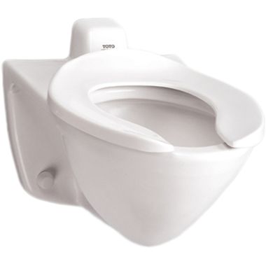 Click here to see Toto CT708EV#01 Toto CT708EV#01 Cotton White Commercial Flushometer Toilet Bowl, 1.28 GPF 
