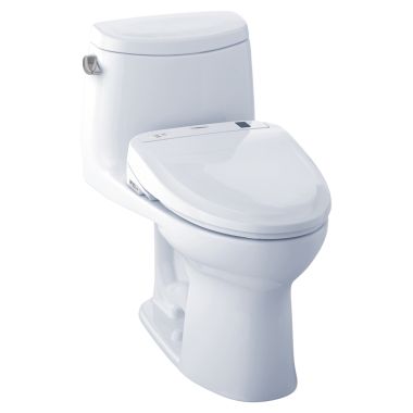 Click here to see Toto MW604584CEFG#01 TOTO MW604584CEFG#01 WASHLET+ UltraMax II One-Piece Toilet w/ S350e - Cotton White, Elongated