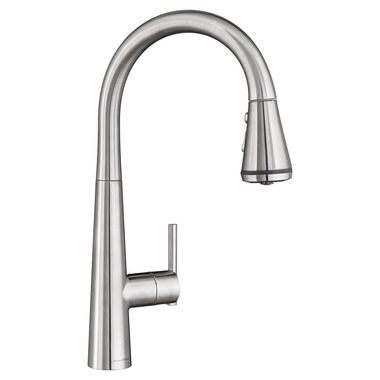 Click here to see American Standard 4932.300.075 American Standard Edgewater Single Handle Pull-Down Kitchen Faucet w/ SelectFlo, Stainless Steel - 4932.300.075