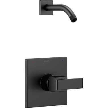 Click here to see Delta T14267-BLLHD Delta Ara Monitor 14 Series Pressure-Balanced Shower Faucet, Single-Handle, Lever Handle, Less Showerhead, Matte Black - T14267-BLLHD