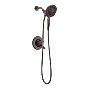 Click here to see Delta T17293-RB-I Delta Linden Monitor 17 Series Two-In-One In2ition Traditional Shower Faucet with Volume Control, Two Handles, 1.75 GPM, Lever Handles, Venetian Bronze - T17293-RB-I