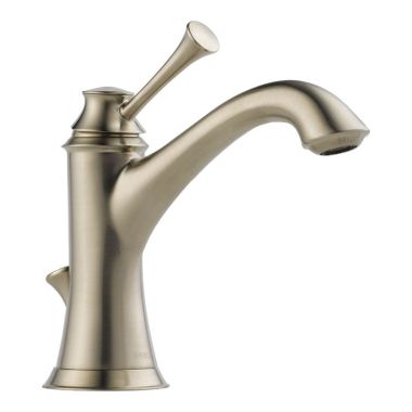 Click here to see Brizo 65005LF-BN-ECO Brizo Baliza Single-Handle Deck Mount Brushed Nickel Bathroom Faucet with Metal Pop-Up, 1.2 GPM, Single-Hole - 65005LF-BN-ECO