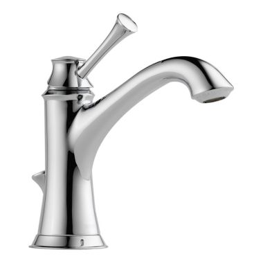 Click here to see Brizo 65005LF-PC-ECO Brizo Baliza Single-Handle Deck Mount Polished Chrome Bathroom Faucet with Metal Pop-Up, 1.2 GPM, Single-Hole - 65005LF-PC-ECO
