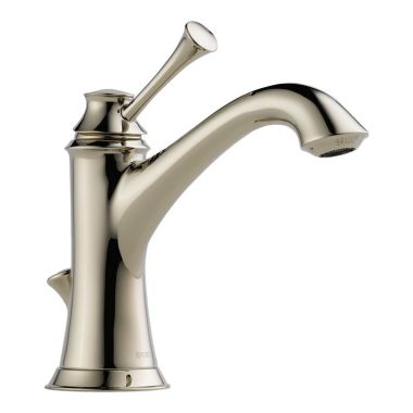 Click here to see Brizo 65005LF-PN-ECO Brizo Baliza Single-Handle Deck Mount Polished Nickel Bathroom Faucet with Metal Pop-Up, 1.2 GPM, Single-Hole - 65005LF-PN-ECO