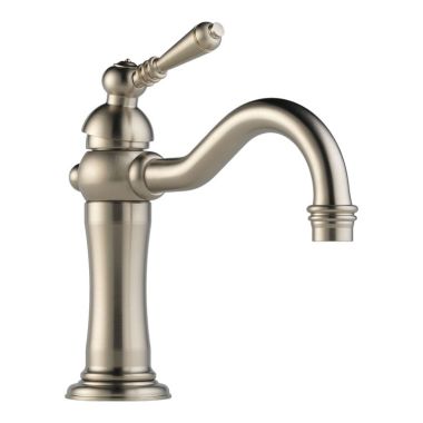 Click here to see Brizo 65036LF-BN-ECO Brizo Tresa Single-Handle Brilliance Brushed Nickel Bathroom Faucet, 1.2 GPM, Single-Hole, Ceramic Cartridge, Less Drain - 65036LF-BN-ECO