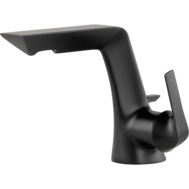 Click here to see Brizo 65050LF-BL-ECO Brizo Sotria Single-Handle Matte Black Bathroom Faucet with Metal Pop-Up, 1.2 GPM, Single-Hole, Ceramic Cartridge - 65050LF-BL-ECO