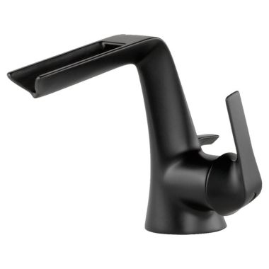 Click here to see Brizo 65051LF-BL-ECO Brizo 65051LF-BL-ECO Sotria Single-Handle Bathroom Faucet, Channel Spout, 1.2 gpm, Matte Black