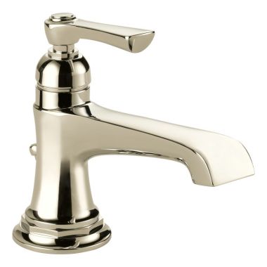 Click here to see Brizo 65060LF-PN-ECO Brizo Rook Single-Handle Brilliance Polished Nickel Bathroom Faucet with Metal Pop-Up, 1.2 GPM, Single-Hole, Ceramic Cartridge - 65060LF-PN-ECO