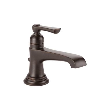 Click here to see Brizo 65060LF-RB-ECO Brizo Rook Single-Handle Venetian Bronze Bathroom Faucet with Metal Pop-Up, 1.2 GPM, Single-Hole, Ceramic Cartridge - 65060LF-RB-ECO