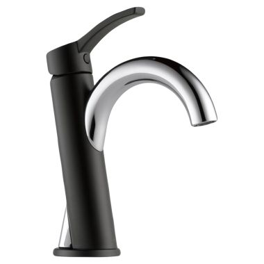 Click here to see Brizo 65075LF-PCBL-ECO Brizo 65075LF-PCBL-ECO Odin Black/Chrome One-Handle Lavatory Faucet
