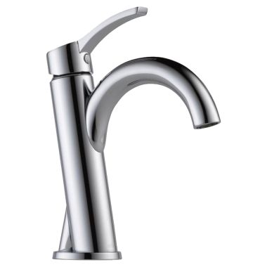 Click here to see Brizo 65075LF-PC-ECO Brizo Odin Single-Handle Polished Chrome Bathroom Faucet, 1.2 GPM, Single-Hole, Ceramic Disk Cartridge, Less Drain - 65075LF-PC-ECO