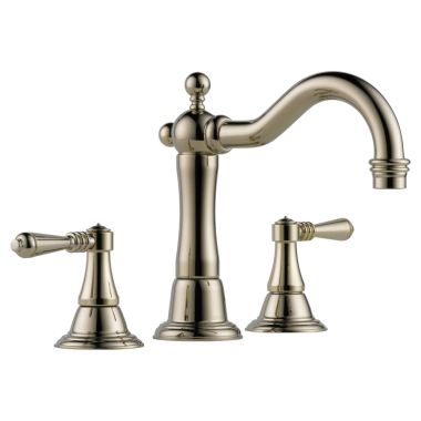 Click here to see Brizo 65336LF-PN-ECO Brizo Tresa Two-Handle Widespread Brilliance Polished Nickel Bathroom Faucet with Metal Pop-Up, 1.2 GPM, Quick-Snap, Three-Hole - 65336LF-PN-ECO