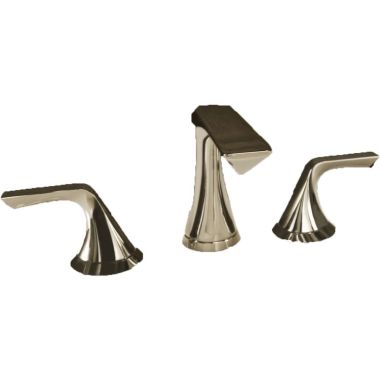 Click here to see Brizo 65350LF-PN-ECO Brizo Sotria Two-Handle Widespread Brilliance Polished Nickel Bathroom Faucet with Metal Pop-Up, 1.2 GPM, Three-Hole, Ceramic Cartridge - 65350LF-PN-ECO