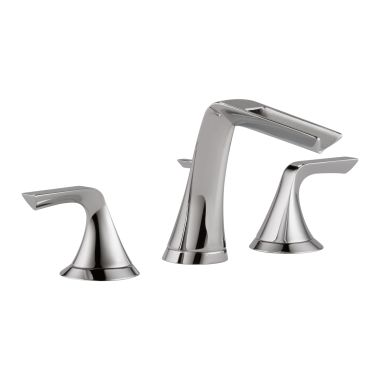 Click here to see Brizo 65351LF-PC-ECO Brizo Sotria Two-Handle Widespread Polished Chrome Bathroom Faucet with Channel Spout, Three-Hole, Trim Only, 1.2 GPM, Less Drain - 65351LF-PC-ECO