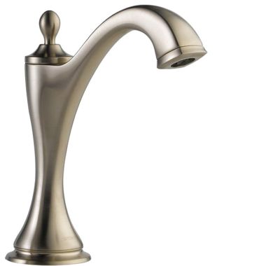 Click here to see Brizo 65385LF-BNLHP-ECO Brizo Charlotte Two-Handle Widespread Brilliance Brushed Nickel Bathroom Faucet with Metal Pop-Up, Less Handles, Three-Hole, 1.2 GPM - 65385LF-BNLHP-ECO