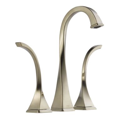 Click here to see Brizo 65430LF-BN-ECO Brizo Virage Two-Handle Widespread Vessel Brilliance Brushed Nickel Bathroom Faucet with Metal Grid Strainer, Three-Hole, 1.2 GPM - 65430LF-BN-ECO