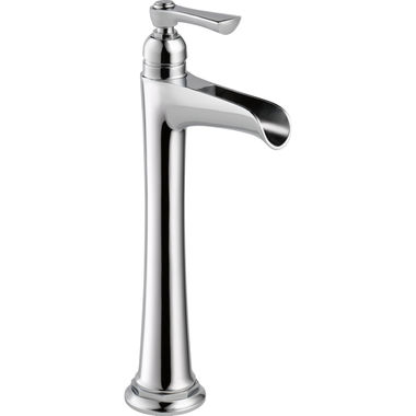 Click here to see Brizo 65461LF-PC-ECO Brizo Rook Single-Handle Polished Chrome Vessel Lavatory Faucet with Channel Spout, 1.2 GPM, Single-Hole, Less Drain - 65461LF-PC-ECO