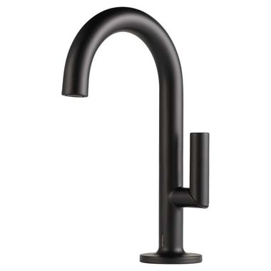 Click here to see Brizo 65675LF-BL-ECO Brizo Odin Single-Handle Matte Black Electronic Bathroom Faucet with TempIQ Technology, Single-Hole, 1.2 GPM, Less Drain - 65675LF-BL-ECO