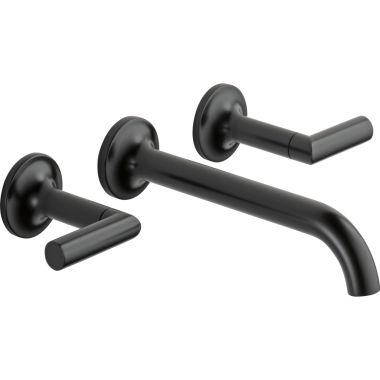 Click here to see Brizo 65875LF-BL-ECO Brizo 65875LF-BL-ECO Matte Black Two-Handle Widespread Lavatory Faucet