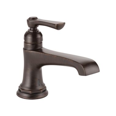 Click here to see Brizo 65960LF-RB-ECO Brizo Rook Single-Handle Deck-Mount Venetian Bronze Bathroom Faucet with SmartTouchPlus, Single-Hole, 1.2 GPM, Less Drain - 65960LF-RB-ECO