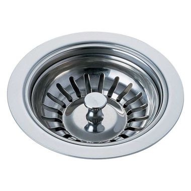 Click here to see Brizo 69050-PC Brizo Rook  4-1/2” Sink Flange and Strainer with Polypropylene Drain Housing, Polished Chrome - 69050-PC
