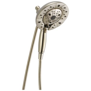 Click here to see Brizo 86220-PN-ECO Brizo Essential H2Okinetic Multi-Function Hydrati 2-in-1 Shower, Classic, Round, 1.2 GPM, Polished Nickel - 86220-PN-ECO