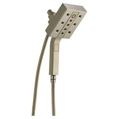 Click here to see Brizo 86280-BN-ECO Brizo Essential Brilliance Brushed Nickel H2Okinetic Multi-Function Hydrati 2-in-1 Shower, MagneDock Technology, Linear, Square, 2 GPM - 86280-BN-ECO