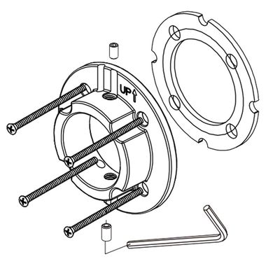 Click here to see Brizo RP90020 Brizo RP90020 Mounting Base, Gasket, Wrench, and Screws