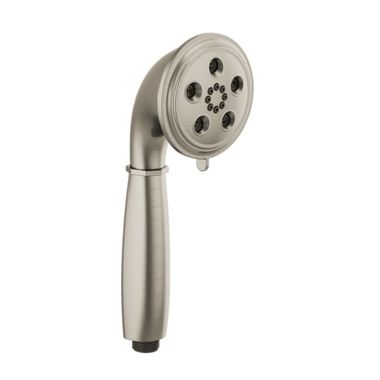 Click here to see Brizo RP81079BN Brizo Rook 3in H2Okinetic Multi-Function Hand Shower with Dual-Check Valve, 1.75 GPM, Classic, Round, WaterSense, Brilliance Brushed Nickel - RP81079BN