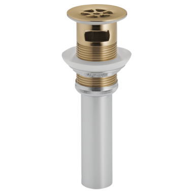 Click here to see Brizo RP72412GL Brizo RP72412GL Luxe Gold Metal Grid Strainer with Overflow