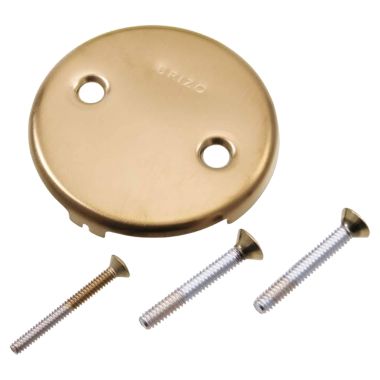 Click here to see Brizo RP43153GL Brizo RP43153GL Luxe Gold Overflow Plate with Screws