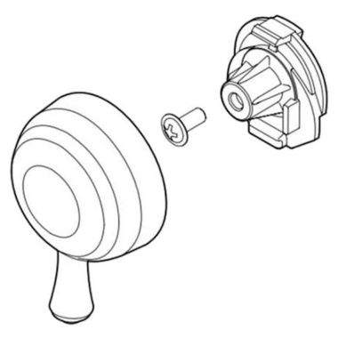 Click here to see Delta RP84922SS Delta RP84922SS Temperature Handle, Knob, and Screw, Stainless