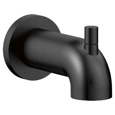 Click here to see Delta RP73371BL Delta Trinsic Tub Spout with Pull-Up Diverter, Matte Black - RP73371BL