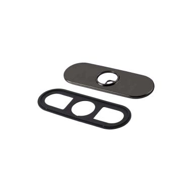 Click here to see Delta RP72991RB Delta Trinsic Venetian Bronze Three-Hole Escutcheon with Gasket for 759-DST and 559LF Single-Handle Bathroom Faucet - RP72991RB