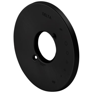 Click here to see Delta RP73374BL Delta Trinsic 17 Series 6in Round Matte Black Escutcheon for T17059 Valve Only Trim, T17259 Shower Only Trim, and T17459 Tub/Shower Trim - RP73374BL