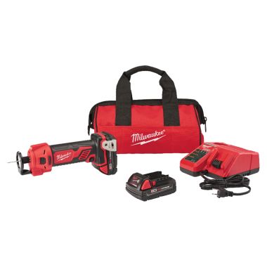 Click here to see Milwaukee 2627-22 Milwaukee 2627-22 M18 Cut  Out Tool Kit