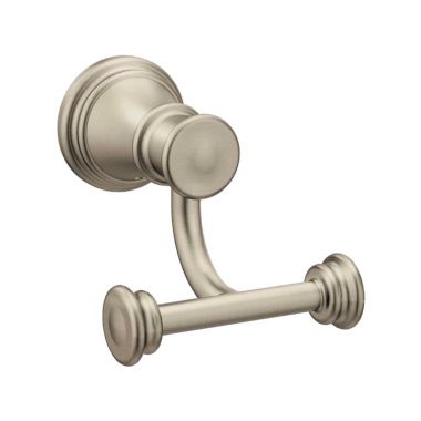 Click here to see Moen YB6403BN Moen Belfield Double Robe Hook, Zinc Constructed, Brushed Nickel - YB6403BN
