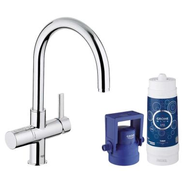 Click here to see Grohe 31312001 Grohe 31312001 Blue Pure Starter Kit,StarLight Chrome