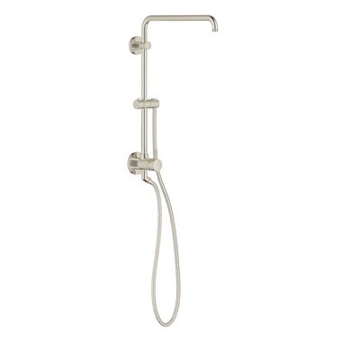 Click here to see Grohe 124312 Grohe Retro-fit Shower System with DreamSpray and CoolTouch Technology, 2.5 GPM, Brushed Nickel - 124312