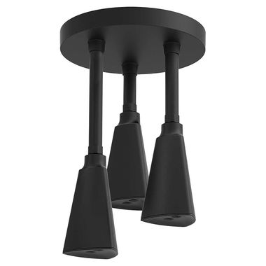 Click here to see Delta 57140-BL Delta Universal Showering H2Okinetic Single-Setting Pendant Raincan Shower Head, WaterSense, 1.75 GPM, Matte Black - 57140-BL