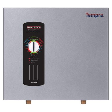 Click here to see Stiebel Eltron Tempra 29 Stiebel Eltron Tankless Electric Water Heater with Electronic Temperature Control, Whole House, 28kW, 240V - Tempra 29 (232885)