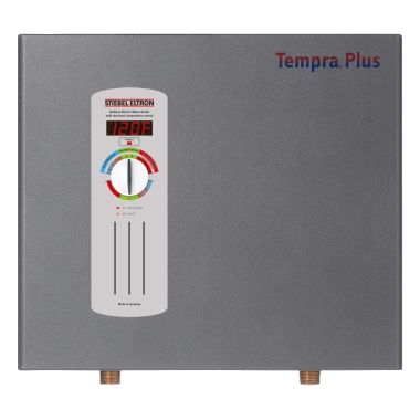 Click here to see Stiebel Eltron Tempra 20 Plus Stiebel Eltron Tankless Electric Water Heater with Advanced Flow Control, Temperature Control, Whole House, 19kW, 240V - Tempra 20 Plus (224198)