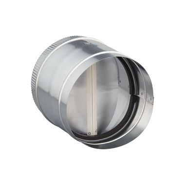Click here to see Broan 438 Broan-NuTone 8-Inch Round Inline Damper for Horizontal and Vertical Discharge Applications - 438