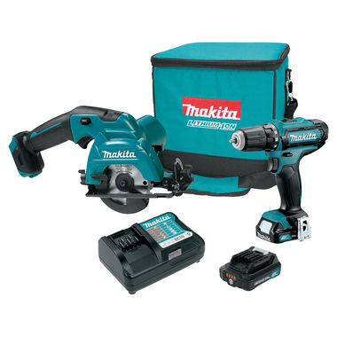 Click here to see Makita CT227R Makita 12V 2-Pieces 2.0Ah CXT Lithium-Ion Cordless Combo Kit - CT227R