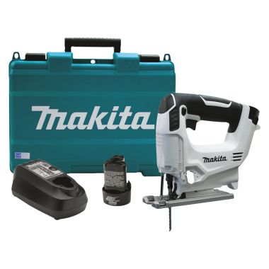 Click here to see Makita VJ01W Makita 12V max Lithium-Ion Cordless Jig Saw Kit with 2-Pack Battery, Charger, and Tool Case - VJ01W