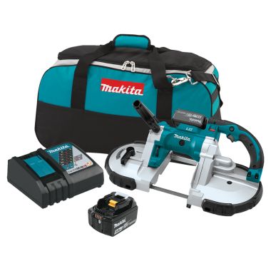 Click here to see Makita XBP02TX Makita 18V LXT Lithium-Ion Cordless Portable Band Saw Kit with 4-3/4