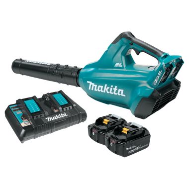 Click here to see Makita XBU02PM Makita 36V (18V X2) LXT Brushless Blower Kit with 2-Pack 4.0Ah Battery and Dual Port Charger - XBU02PM
